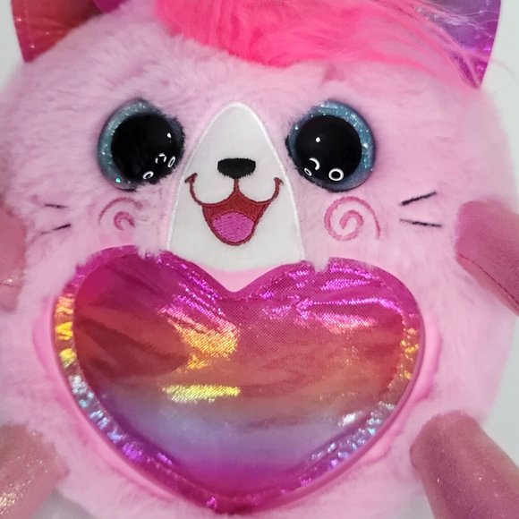 Zuru 10" Unicorn Cat Rainbow Surprise Pink Blue Eyes Rainbocorn Plush Stuffed - Picture 2 of 7